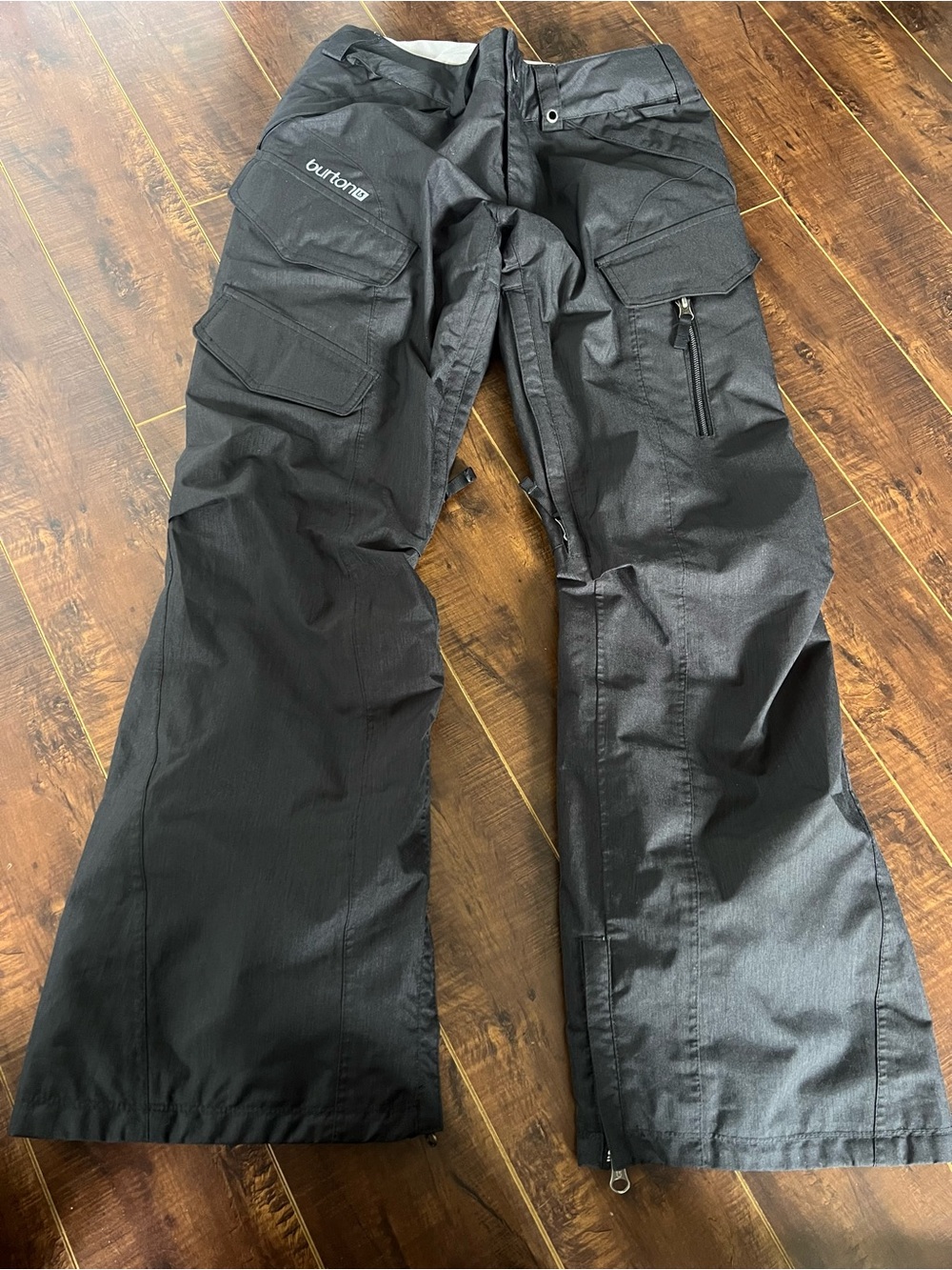 🔥 Burton DRYRIDE Black Cargo Snowboard Ski Pants XS